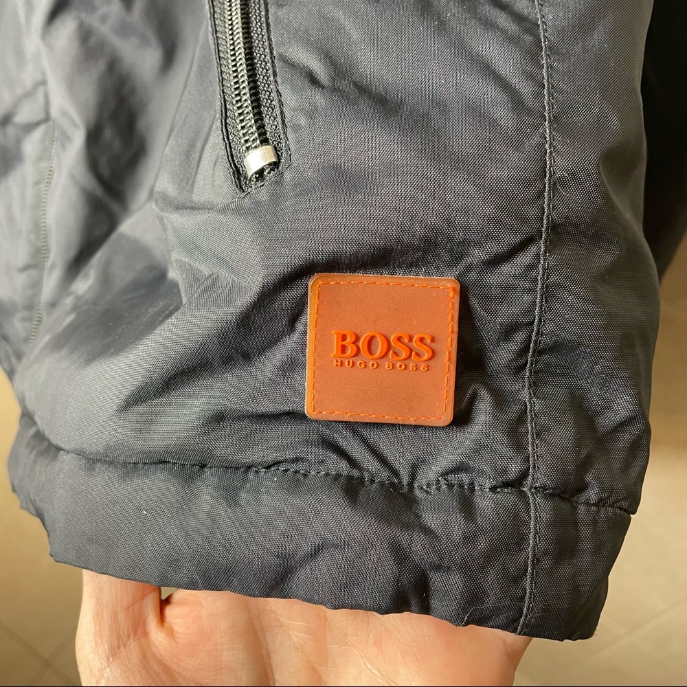 Hugo Boss Men's Windbreaker Jacket Vest In Black - Picture 8 of 9